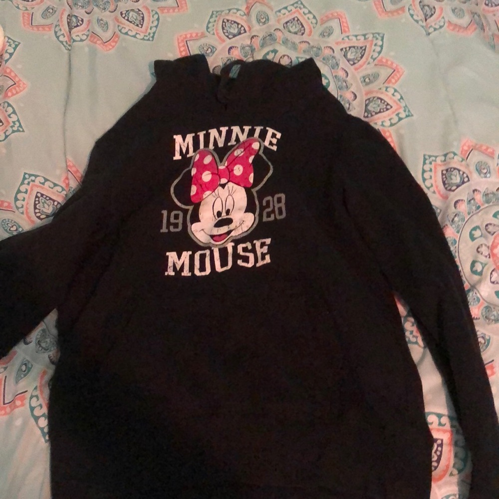 Black Minnie Mouse Hoodie